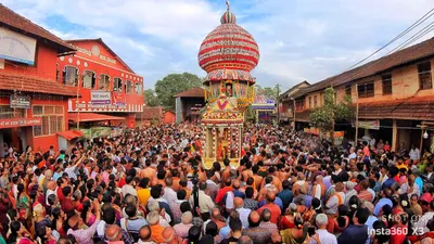 ಮಂಜೇಶ್ವರದಲ್ಲಿ ಷಷ್ಠಿ ಬ್ರಹ್ಮರಥೋತ್ಸವ – ರಥ ಬೀದಿಯಲ್ಲಿ ಭಕ್ತ ಸಾಗರ