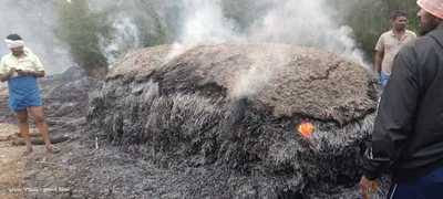 ಆಕಸ್ಮಿಕ ಬೆಂಕಿ  ಬಣವೆ ಭಸ್ಮ